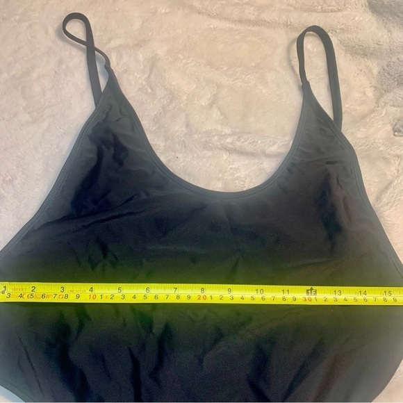 NWT Fabletics Swimsuit XL Noa Sexy 1-Piece Black Hi Leg Lo Back Wide Straps - Picture 11 of 14